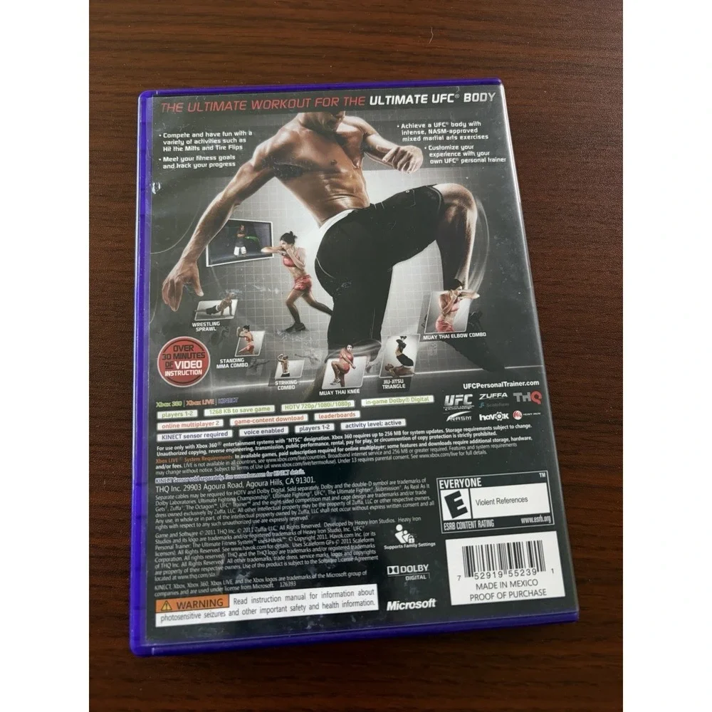 UFC Personal Trainer: The Ultimate Fitness System - Xbox 360 Game - CIB‎